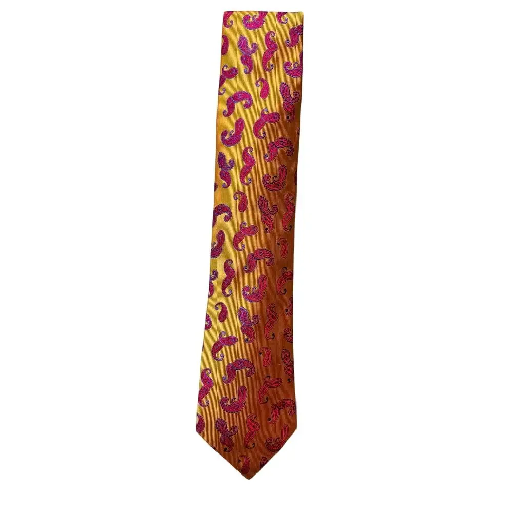 Ted Baker London Orange 100% Silk Necktie